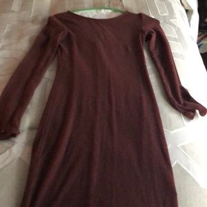 Alice and Olivia maroon sweater dress